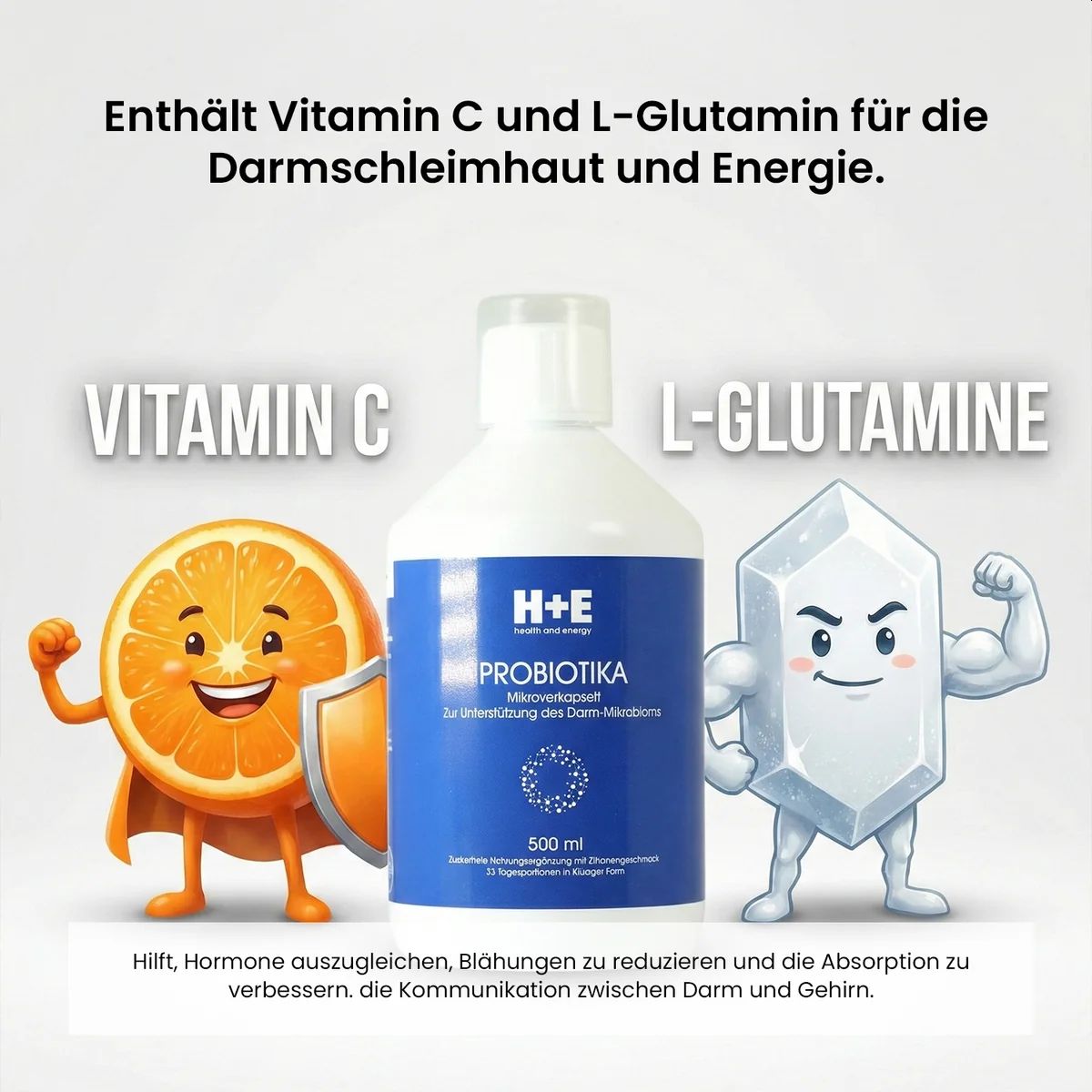 H+E Patented Microencapsulated Probiotics 500ml