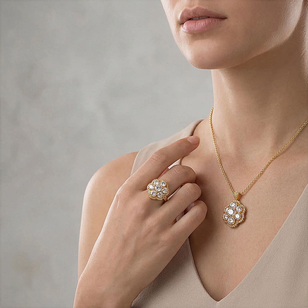 Diamond necklaces and bracelets