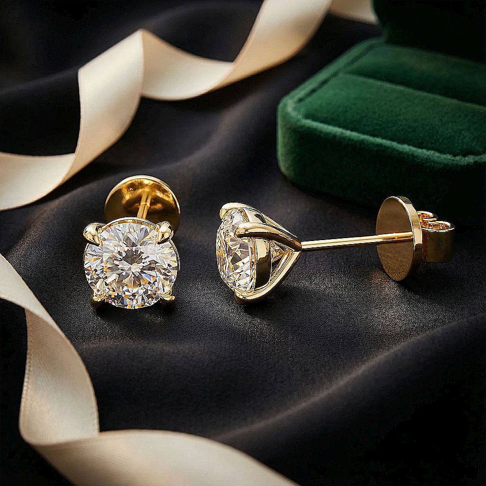 D'Joy Tanzanite Earrings 18K Gold Vermeil