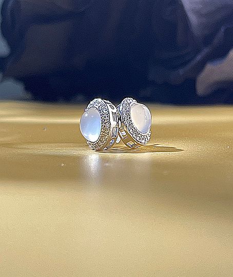 Pearl & White Zircon Gold-Plated Earrings